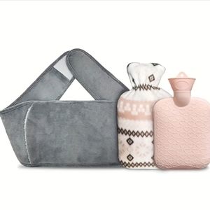 3 Pack Hot Water: Soft Plush Cover, Warm Rubber Hot Water  Pouch